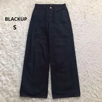 BLACKUP 블랙업 데님 팬츠 여성용 S 사이즈 와이드 한국