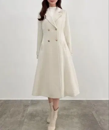 [ 새상품 택 포함 ] CENEA 허리 쉐이프 롱 코트