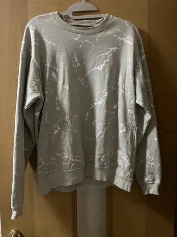 BEAMS 긴팔 맨투맨 트레이닝복 마블 패턴 M 사이즈