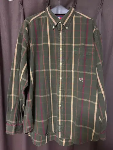 타미힐피거 플란넬 셔츠 XL