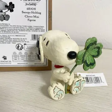 스누피 클로버 피규어 짐쇼어 에네스코 박스 포함 새상품급