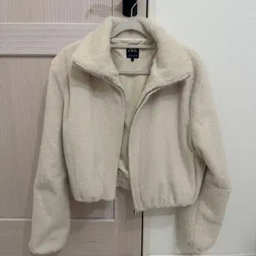 ZARA 인조 모피 자켓 아우터