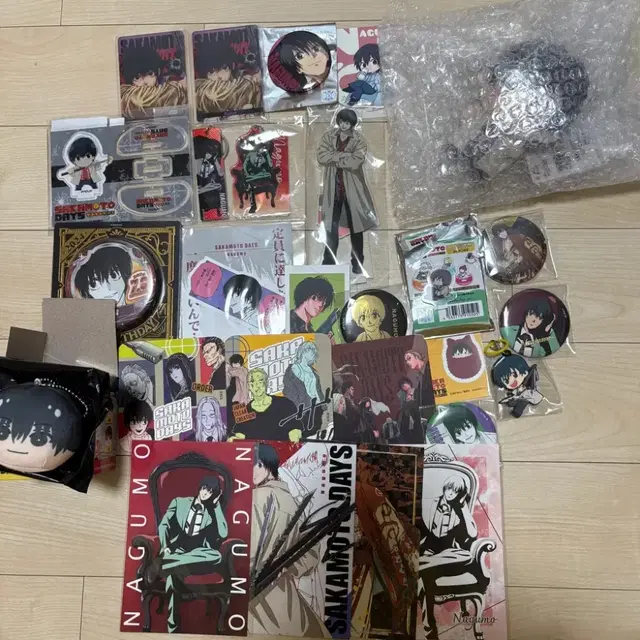 사카모토데이즈 사카데이 나구모 요이치 아크릴 스탠드 만쥬 캔뱃지 치비누이