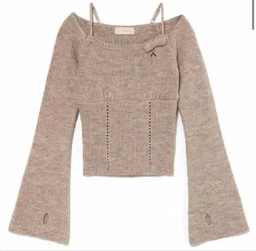 Baby ribbon knit tops brown andmary