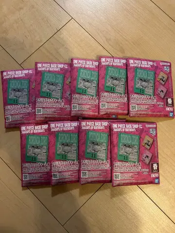 제일복권 원피스 베이스 샵 아크릴 블록 참 9개 세트