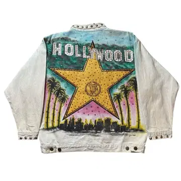 80s 토니 알라모 데님 자켓 할리우드