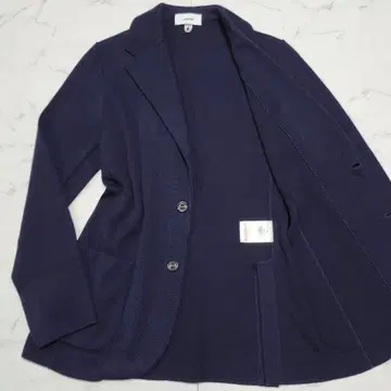 새상품급/23AW/현행 택 라르디니 밀라노 리브 니트 테일러드 자켓