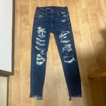 AMERICAN EAGLE 스키니 데님 데미지 가공