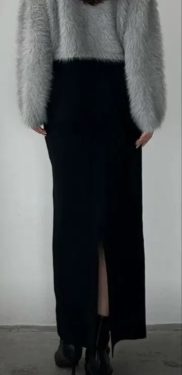 Louere 타이트 니트 펜슬 스커트