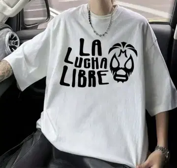 LA LUCHA LIBRE 오버 사이즈 T셔츠 마스카라스