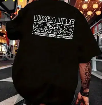 Lucha Libre 그래픽 T셔츠 블랙
