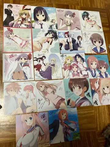 사키 Saki 애니메이트 특전 미니 색지 세트