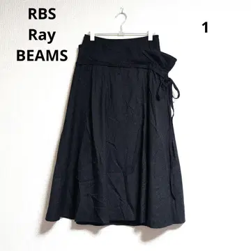 0458 RBS Ray BEAMS 허리 디자인 롱 스커트 1