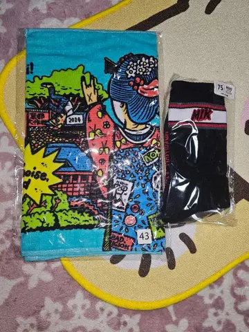 교토 대작전 2024 마이코 타월 & 양말 세트 새상품