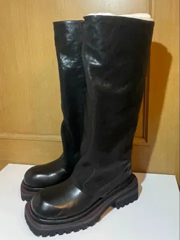 미사용 새상품 MANA 마나 빈티지 루즈 롱 부츠 38 (24.0cm)