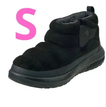 블랙 스웨이드풍 슬립온 부츠 S 사이즈