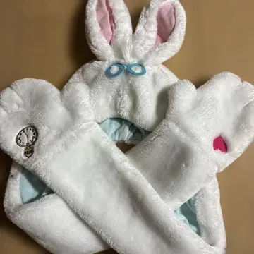 화이트 토끼 디즈니 퍼 캡