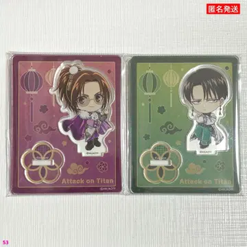 진격의 거인 트리빌리지 진격반점 아크릴 스탠드 리바이 한지