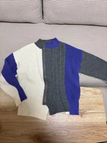 Rccat 지퍼 니트 스웨터