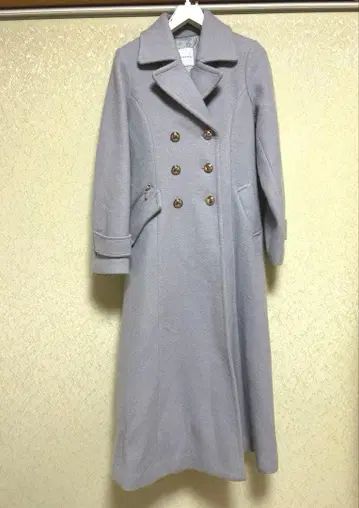 REDYAZEL 테일러 칼라 롱 코트 블루 M