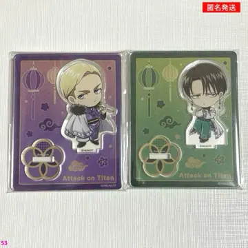 진격의 거인 트리 빌리지 진격반점 아크릴 스탠드 리바이 엘빈