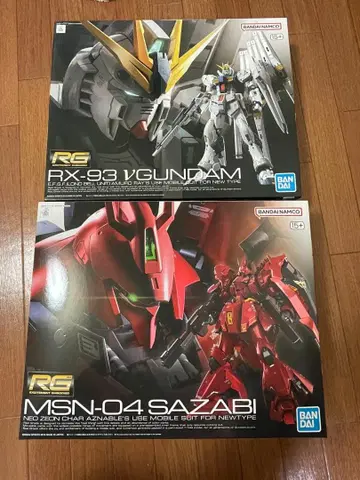 RG RX-93 V건담 & MSN-04 사자비