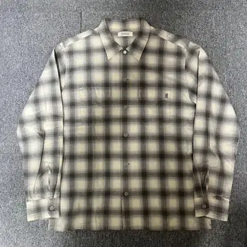 RADIALL CMW 셔츠 L/S 옴브레 체크 셔츠