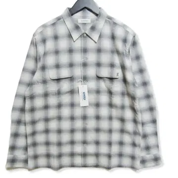 RADIALL CMW 셔츠 L/S 옴브레 체크 셔츠