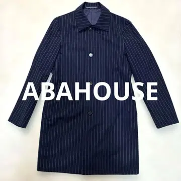 새상품급 아바하우스 네이비 스트라이프 스텐카라 코트 스트라이프