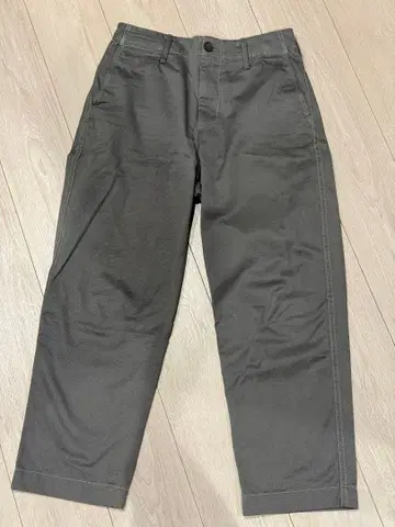 auralee WASHED FINX LIGHT CHINO PANTS