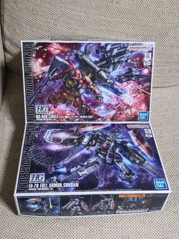 HG 썬더볼트 풀아머 건담 & 사이코 자쿠 세트