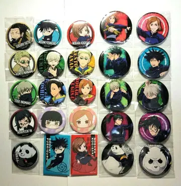 주술회전 캔뱃지 이누마키 토게 후시구로 메구미 25개 묶음 판매