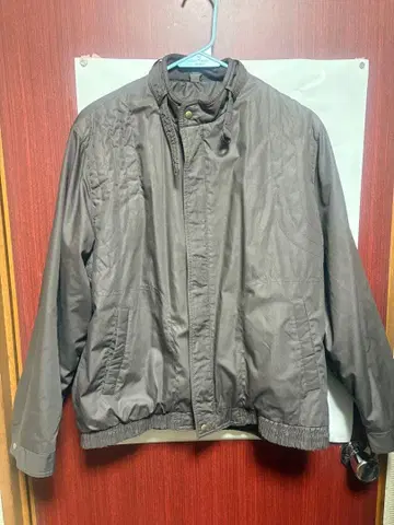 브라운 점퍼 블루종