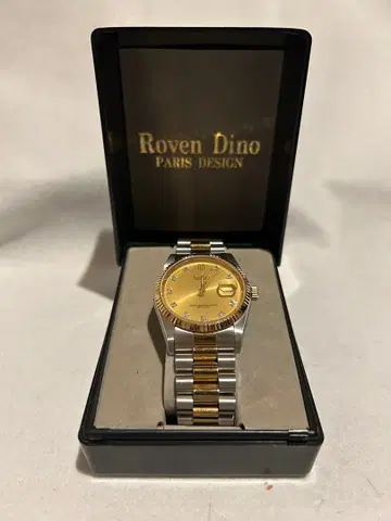 [ 작동품 ] Roven Dino PARIS DESIGN 쿼츠 남성용