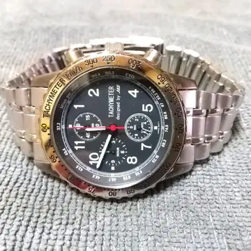 JAS 일본 에어 시스템 태키미터 부착 크로노그래프 쿼츠 손목시계