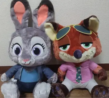 주토피아2 슈퍼 라지 봉제 인형 닉 와일드 주디 홉스