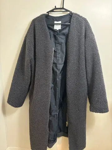 LEPSIM 렙심 보아 코트 롱 코트 그레이 계열