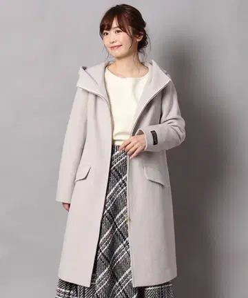 Rose Tiara 후드 부착 코트 46 사이즈 네이비 컬러