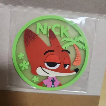 주토피아 클리어 러버 코스터 닉 와일드 닉 디즈니