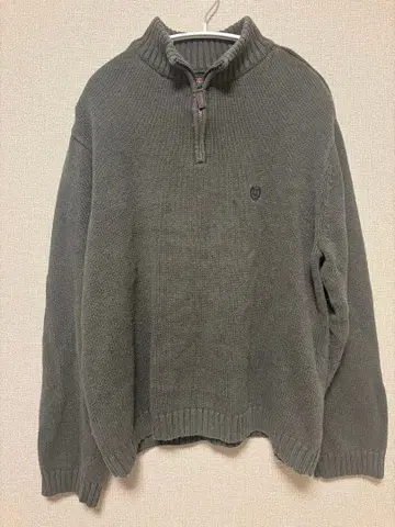 CHAPS 카키 하이넥 스웨터 XL/TG