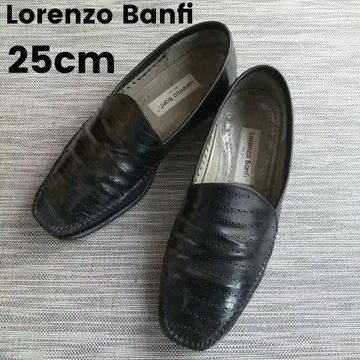Lorenzo Banfi 가죽 ITALY 로퍼 25cm 블랙 가죽 신발