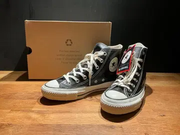 [ 미사용 새상품 ] 컨버스 23.5cm 올스타 가죽 하이 블랙