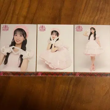 AKB48 아키야마 유나 멤버 리퀘스트 동경의 의상 브로마이드 3종 컴프