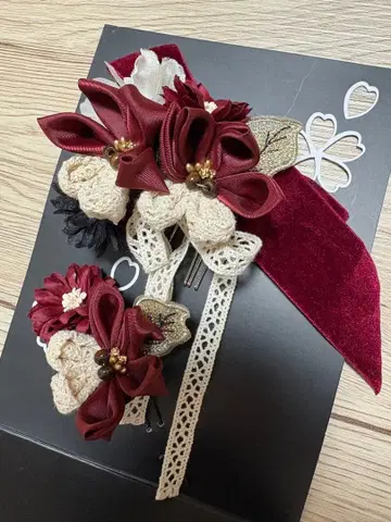 성인식 머리 장식