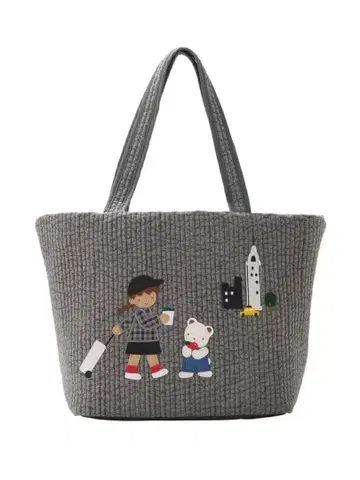 [ 새상품 ] 비오는날 familiar 보야주 백 그레이