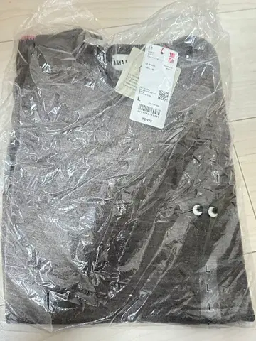 새상품 L 브라운 유니클로 안야 힌드마치 메리노 크루넥 스웨터