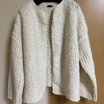 ichi 아이보리 니트 가디건