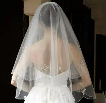 웨딩 베일 비즈 빗 포함