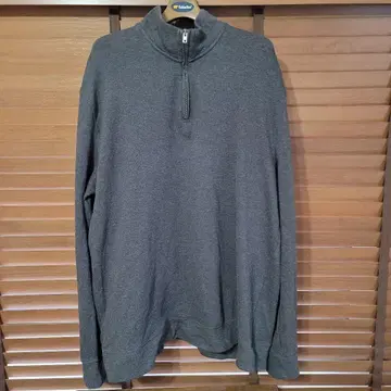 TOMMY HILFIGER 다크 그레이 하프 지퍼 트레이닝복