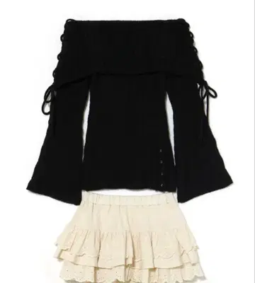 andmary Corrie lace knit set up